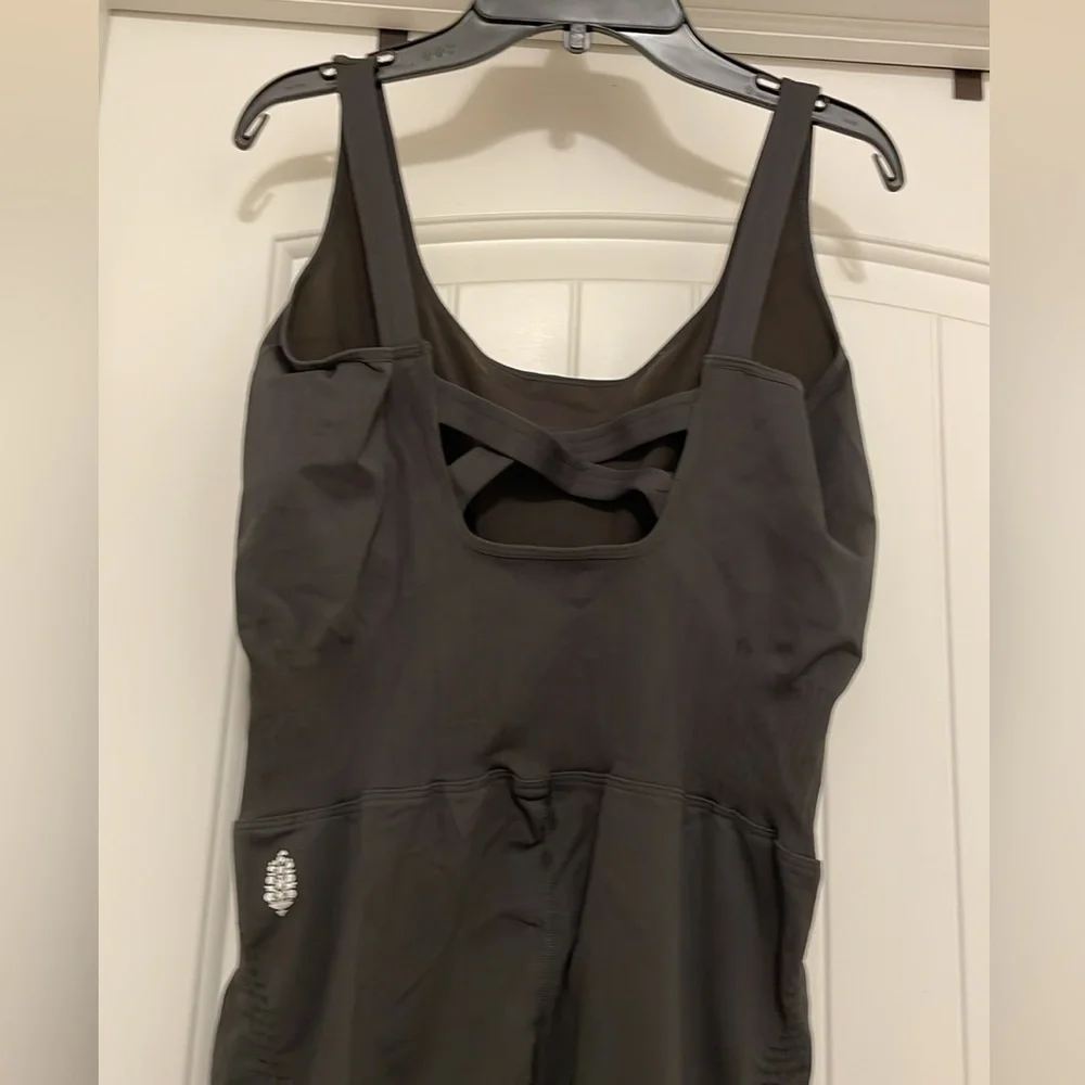 Free People FP Movement x Hatch Good Karma Maternity Onesie Obsidian $128 - Picture 7 of 13